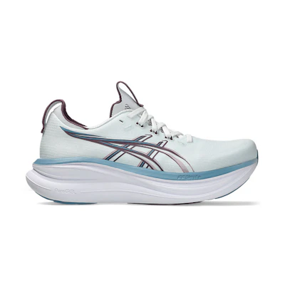 (W) ASICS GEL-NIMBUS 28 Wide Running Shoes Arctic Blue/Velvet Purple