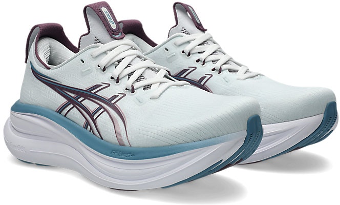 (W) ASICS GEL-NIMBUS 28 寬楦慢跑鞋 北極藍/絲絨紫 1012B917-400 Order (W) ASICS GEL-NIMBUS 28 寬楦慢跑鞋 北極藍/絲絨紫 1012B917-400