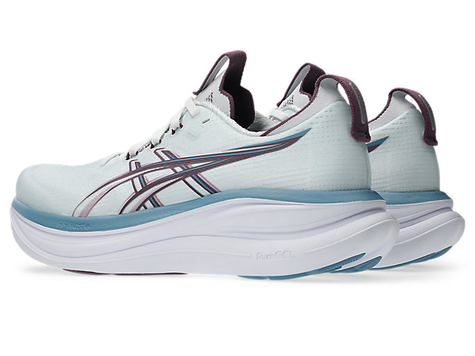 Lookbook (W) ASICS GEL-NIMBUS 28 寬楦慢跑鞋 北極藍/絲絨紫 1012B917-400