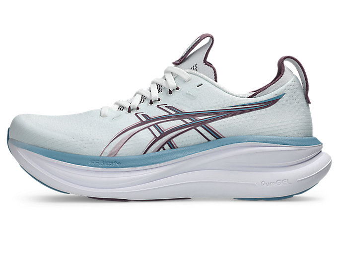Cheap (W) ASICS GEL-NIMBUS 28 寬楦慢跑鞋 北極藍/絲絨紫 1012B917-400