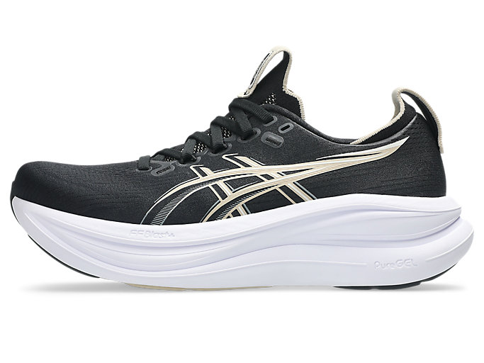 Cheap (W) ASICS GEL-NIMBUS 28 Wide Sepatu Lari Hitam/Abu-abu Muda 1012B917-002