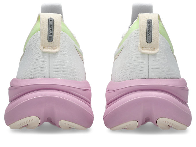 Purchase (Women) ASICS GEL-NIMBUS 28 Wide Running Shoes White/Hazy Lilac 1012B917-101