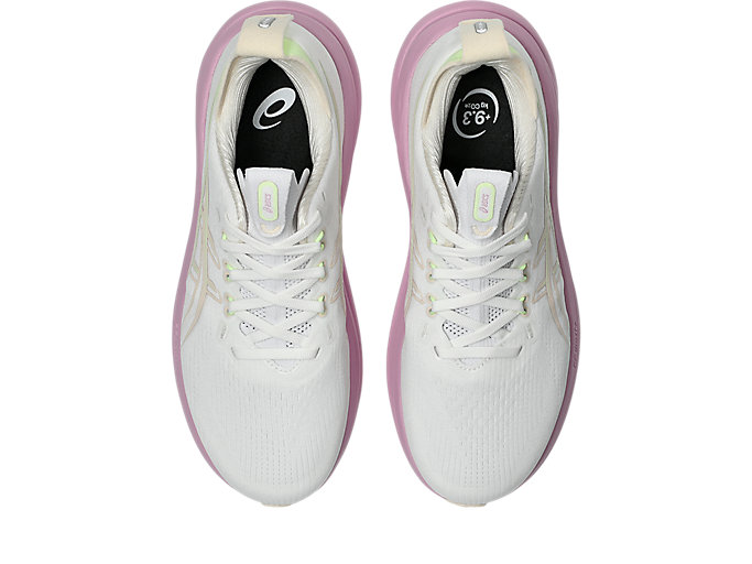 Details for (Women) ASICS GEL-NIMBUS 28 Wide Running Shoes White/Hazy Lilac 1012B917-101