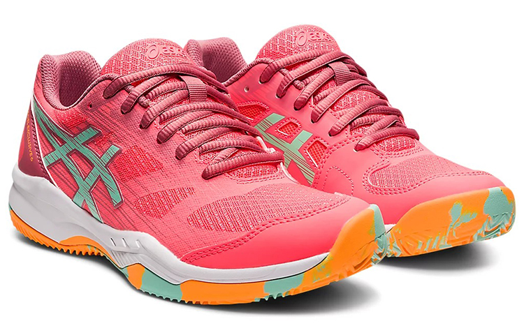 Lookbook Asics Gel-Padel Exclusive 6 耐磨防滑 低筒 跑步鞋 女式 粉藍色
