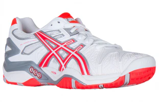 Lookbook Asics Gel-Resolution 5 防滑透氣運動跑步鞋 女款 白銀粉
