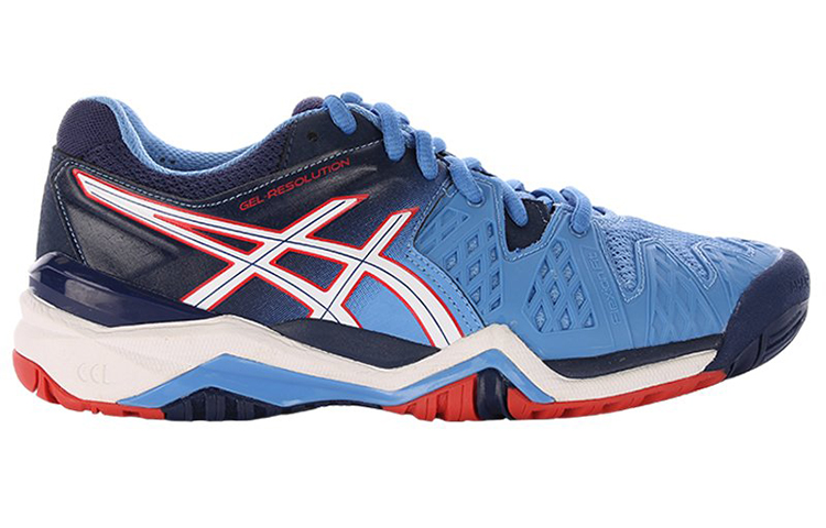 Order (W) ASICS Gel-Resolution 6 ''Blau Rot'' E550Y-4701