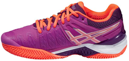 (Women) ASICS Gel-Resolution 6 Clay 'Purple Orange' E553Y-2106 (Women) ASICS Gel-Resolution 6 Clay 'Purple Orange' E553Y-2106