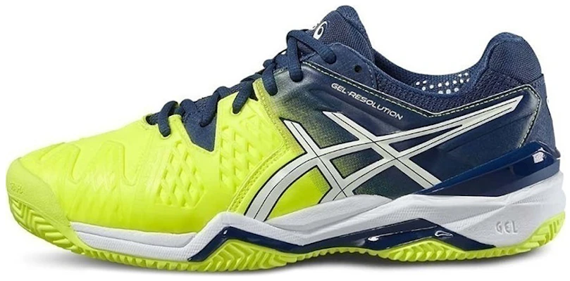 (Women) ASICS Gel-Resolution 6 Clay 'Yellow Blue' E503Y-0701 Buy (Women) ASICS Gel-Resolution 6 Clay 'Yellow Blue' E503Y-0701