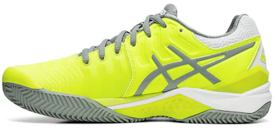 (Women) ASICS Gel-Resolution 7 Clay Court Shoes For Yellow/Grey E752Y-750 (Women) ASICS Gel-Resolution 7 Clay Court Shoes For Yellow/Grey E752Y-750