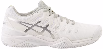 Order Asics Gel-Resolution 7 Clay Court 女款 白灰 跑鞋