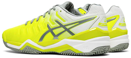 Shop (W) ASICS Gel-Resolution 7 Chaussures Court en Argile Jaune/Gris E752Y-750
