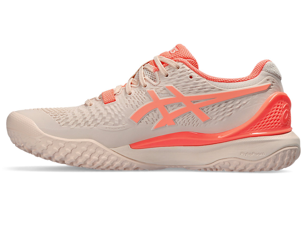 Shop (W) ASICS Gel-Resolution 9 'Pearl Pink Sun Coral' Wanita 1042A225-700