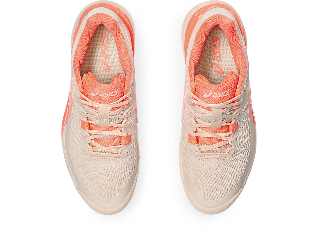 Details for (W) ASICS Gel-Resolution 9 'Pearl Pink Sun Coral' Wanita 1042A225-700