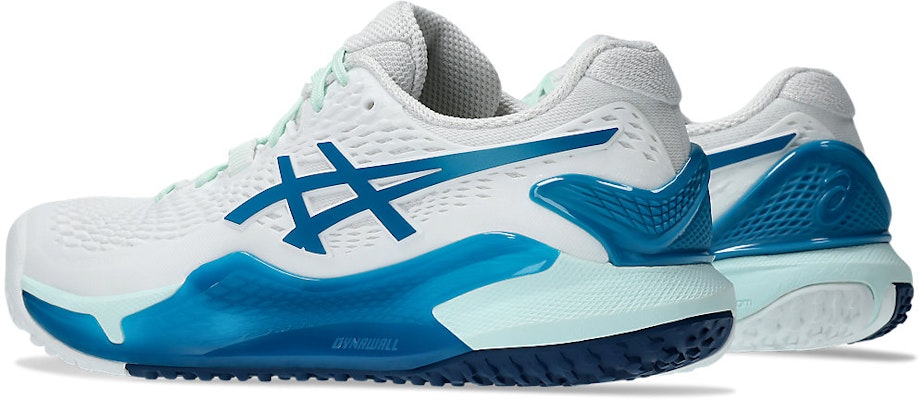 (W) ASICS Gel-Resolution 9 Oc 'Putih Teal Biru' 1042A225-102 Lookbook (W) ASICS Gel-Resolution 9 Oc 'Putih Teal Biru' 1042A225-102