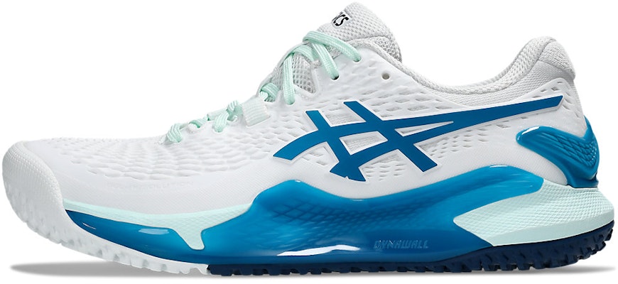 (W) ASICS Gel-Resolution 9 Oc 'Putih Teal Biru' 1042A225-102 Cheap (W) ASICS Gel-Resolution 9 Oc 'Putih Teal Biru' 1042A225-102