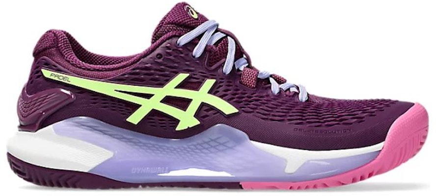 (Women) ASICS Gel-Resolution 9 Padel 'Deep Mauve Lime Green' 1042A245-500 Order (Women) ASICS Gel-Resolution 9 Padel 'Deep Mauve Lime Green' 1042A245-500
