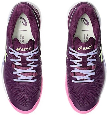 (Women) ASICS Gel-Resolution 9 Padel 'Deep Mauve Lime Green' 1042A245-500 Shop (Women) ASICS Gel-Resolution 9 Padel 'Deep Mauve Lime Green' 1042A245-500