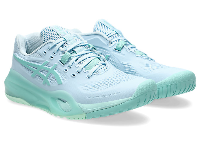 Order (W) ASICS GEL-RESOLUTION X 全能網球鞋 淺藍/綠松綠 1042A279-402