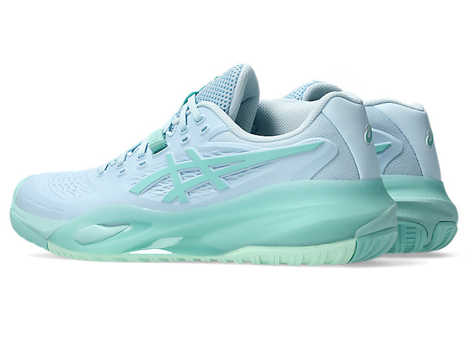 Lookbook (W) ASICS GEL-RESOLUTION X 全能網球鞋 淺藍/綠松綠 1042A279-402