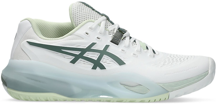 (Women) ASICS GEL-RESOLUTION X (All Court) Tennis Shoes White/Monument Blue 1042A279-102 Buy (Women) ASICS GEL-RESOLUTION X (All Court) Tennis Shoes White/Monument Blue 1042A279-102