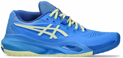 (Women) ASICS GEL-RESOLUTION X (All Court) Tennis Shoes Blue Coast/Huddle Yellow 1042A279-400 (Women) ASICS GEL-RESOLUTION X (All Court) Tennis Shoes Blue Coast/Huddle Yellow 1042A279-400
