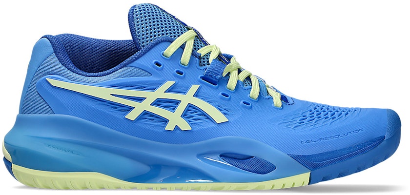 (Women) ASICS GEL-RESOLUTION X (All Court) Tennis Shoes Blue Coast/Huddle Yellow 1042A279-400 Buy (Women) ASICS GEL-RESOLUTION X (All Court) Tennis Shoes Blue Coast/Huddle Yellow 1042A279-400