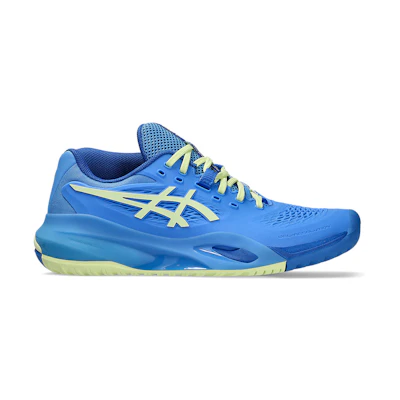 (W) ASICS GEL-RESOLUTION X (All Court) Tennis Shoes Blue Coast/Huddle Yellow