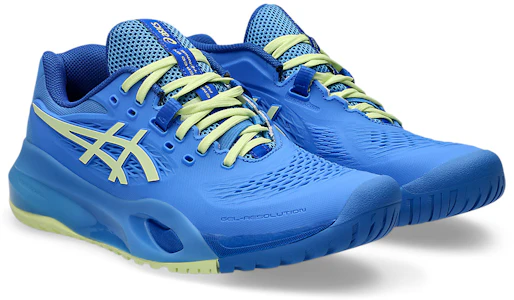 Lookbook (W) ASICS GEL-RESOLUTION X Sepatu Tenis Blue Coast/Huddle Yellow (All Court). 1042A279-400