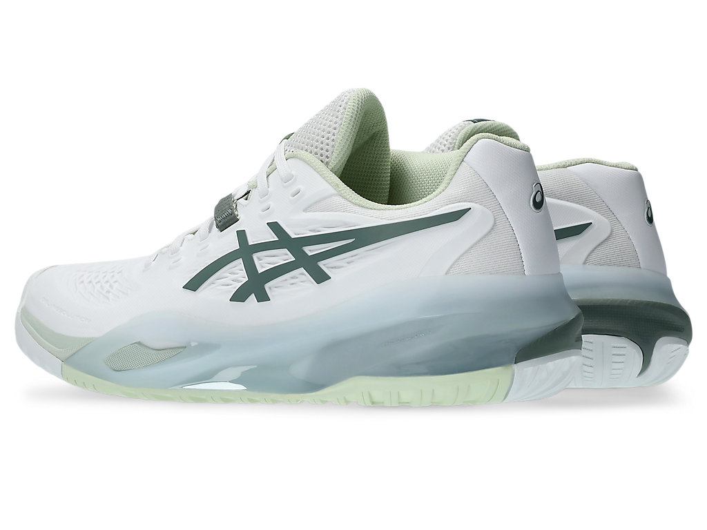 Shop (W) ASICS GEL-RESOLUTION X Scarpe Tennis All Court Bianco/Blu Monumento 1042A279-102