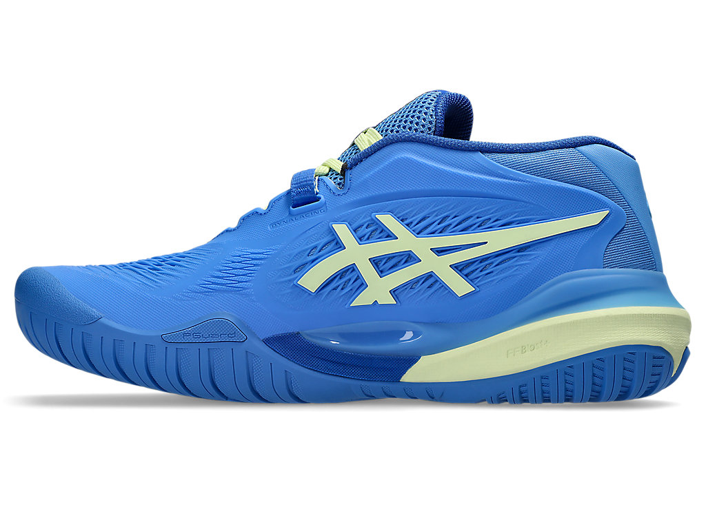Purchase (W) ASICS GEL-RESOLUTION X Scarpe Tennis Blue Coast/Huddle Yellow (All Court) 1042A279-400