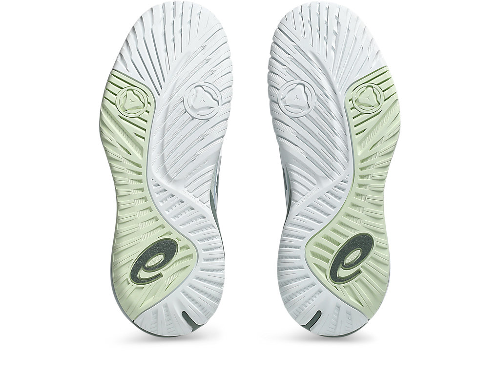 Sizing (W) 아식스 젤-레졸루션 X (올코트) 테니스화 화이트/모뉴먼트 블루 1042A279-102