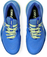 Sizing (W) ASICS GEL-RESOLUTION X Sepatu Tenis Blue Coast/Huddle Yellow (All Court). 1042A279-400