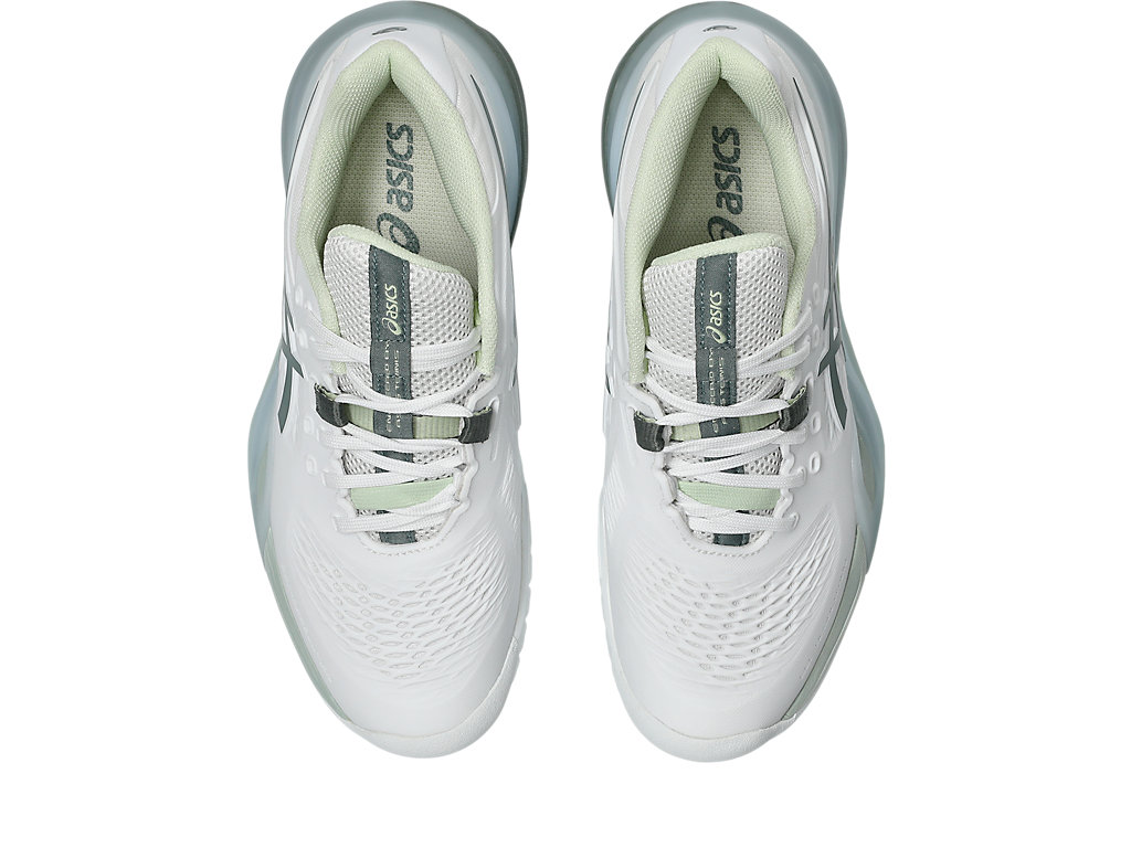 Sizing (W) ASICS GEL-RESOLUTION X Scarpe Tennis All Court Bianco/Blu Monumento 1042A279-102