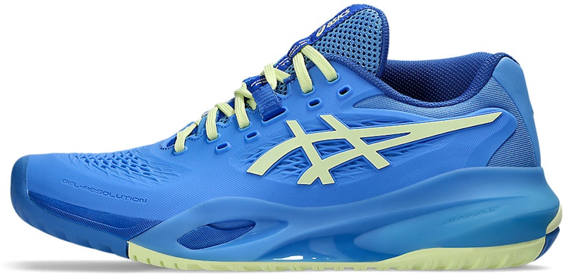 (Women) ASICS GEL-RESOLUTION X (All Court) Tennis Shoes Blue Coast/Huddle Yellow 1042A279-400 Cheap (Women) ASICS GEL-RESOLUTION X (All Court) Tennis Shoes Blue Coast/Huddle Yellow 1042A279-400