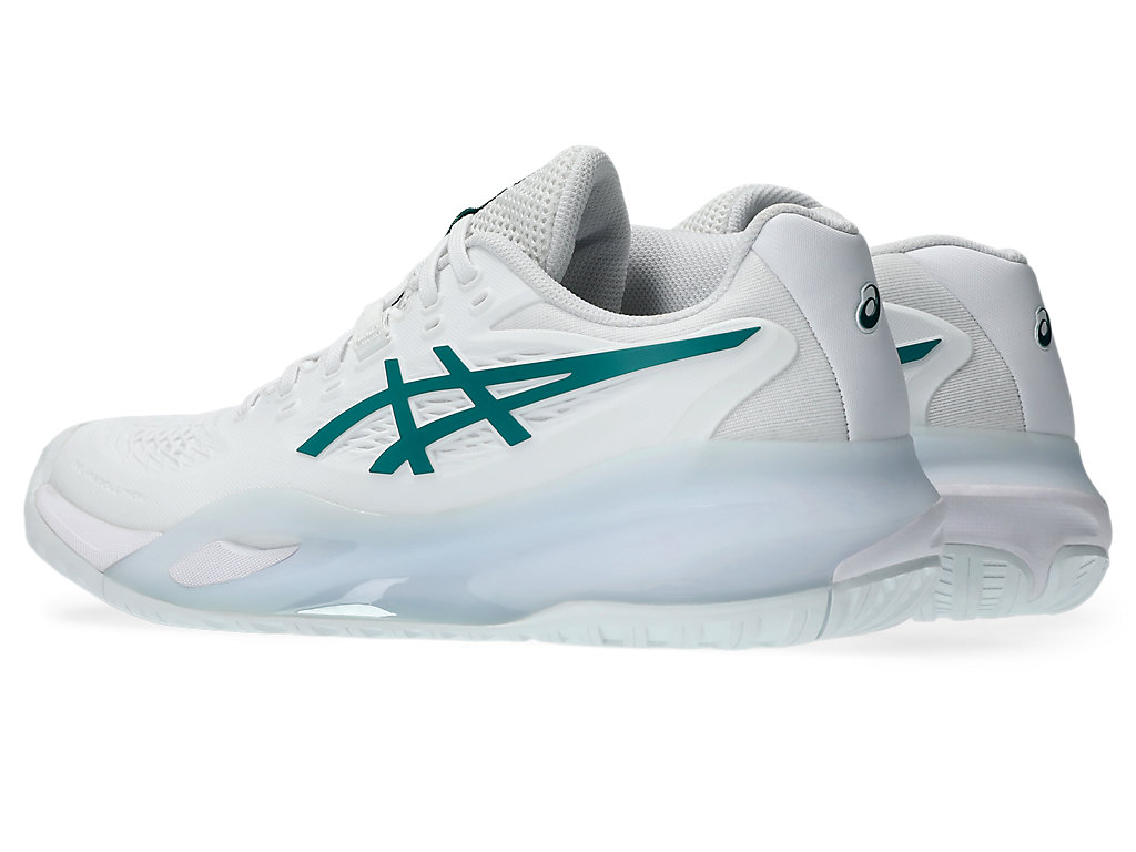Shop (W) ASICS GEL-RESOLUTION X All Court Tennisschoenen Wit/Pitch Groen 1042A279-103