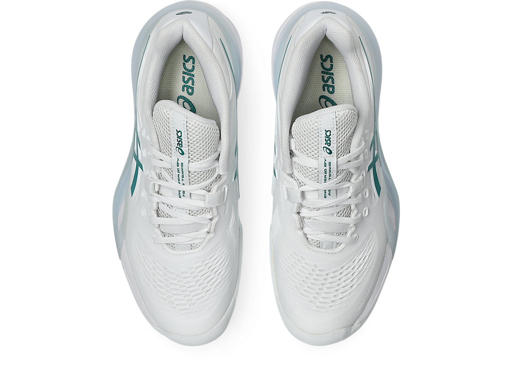 Sizing (W) ASICS GEL-RESOLUTION X All Court Tennisschoenen Wit/Pitch Groen 1042A279-103