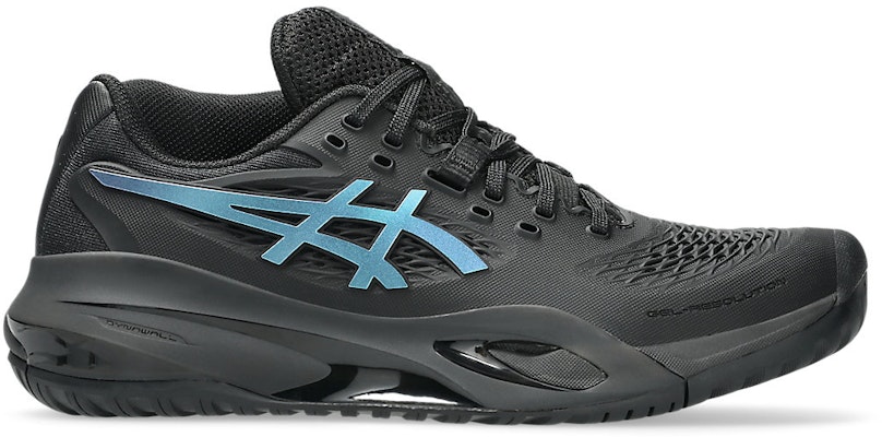 (Women) ASICS GEL-RESOLUTION X Night Energy Tennis Shoes Black/Prism Blue 1042A303-960 Buy (Women) ASICS GEL-RESOLUTION X Night Energy Tennis Shoes Black/Prism Blue 1042A303-960