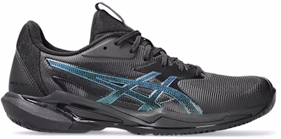 (Women) ASICS GEL-RESOLUTION X Night Energy Tennis Shoes Black/Prism Blue 1042A304-960 (Women) ASICS GEL-RESOLUTION X Night Energy Tennis Shoes Black/Prism Blue 1042A304-960