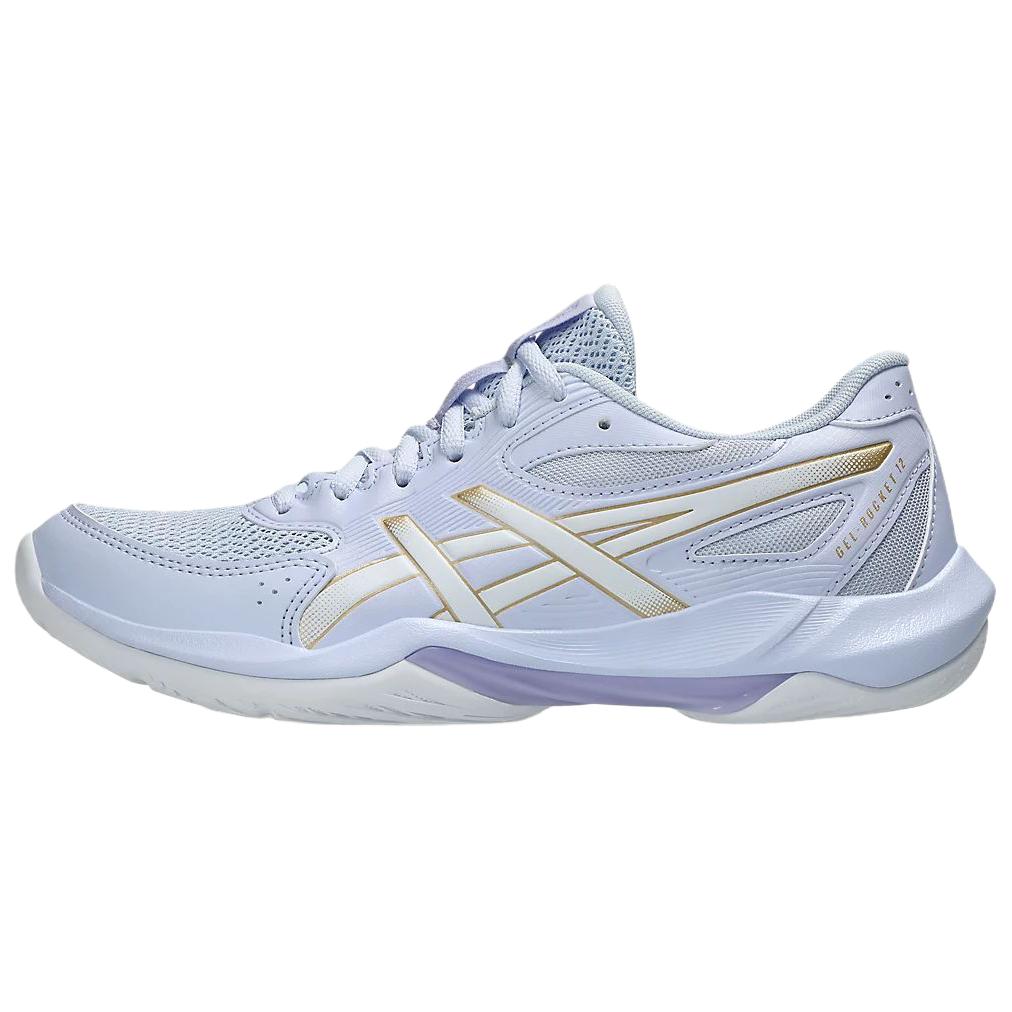 (Women) ASICS GEL-ROCKET 12 Training Shoes Blue - Comfortable, Durable, Low-Top. 1072A119-400