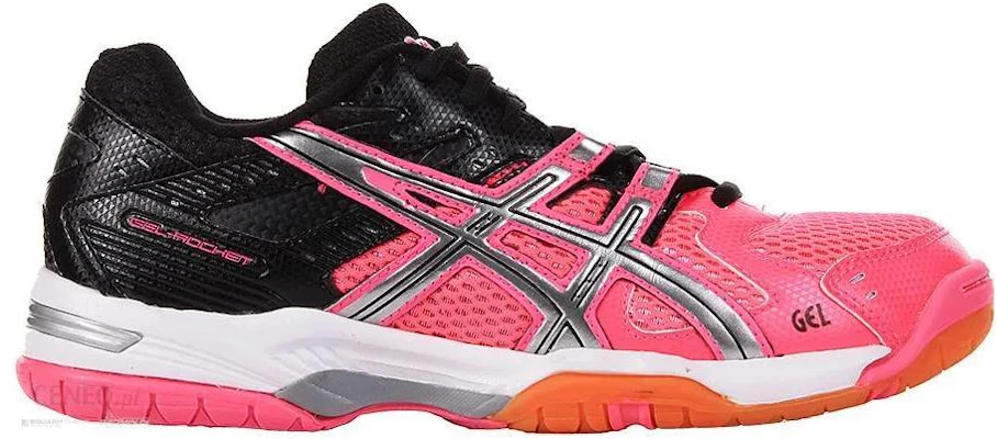 Asics Gel-Rocket 6 減震防滑運動跑步鞋 女款 粉黑拼色 Order Asics Gel-Rocket 6 減震防滑運動跑步鞋 女款 粉黑拼色
