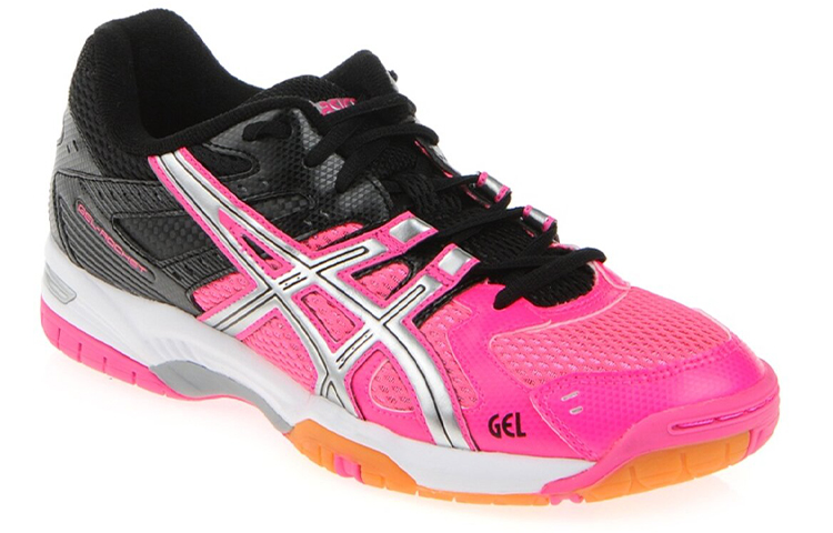 Lookbook Asics Gel-Rocket 6 減震防滑運動跑步鞋 女款 粉黑拼色