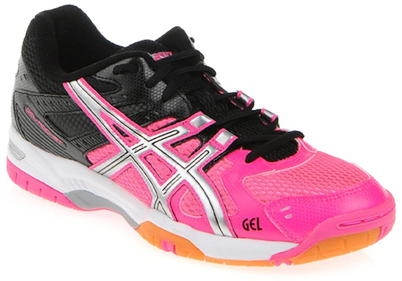 Asics Gel-Rocket 6 減震防滑運動跑步鞋 女款 粉黑拼色 Lookbook Asics Gel-Rocket 6 減震防滑運動跑步鞋 女款 粉黑拼色