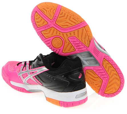 Asics Gel-Rocket 6 減震防滑運動跑步鞋 女款 粉黑拼色 Shop Asics Gel-Rocket 6 減震防滑運動跑步鞋 女款 粉黑拼色