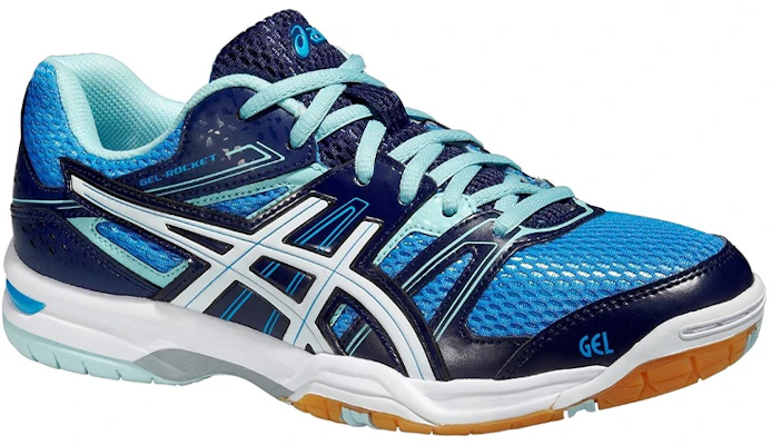 (W) ASICS Gel-Rocket 7 ''Blauw Wit'' B455N-4701 Order (W) ASICS Gel-Rocket 7 ''Blauw Wit'' B455N-4701