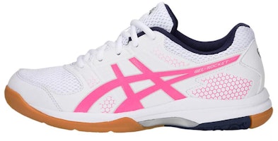 (Women) ASICS Gel-Rocket 8 'White Pink' B756Y-100 (Women) ASICS Gel-Rocket 8 'White Pink' B756Y-100