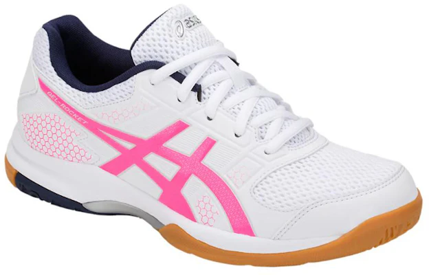 (Women) ASICS Gel-Rocket 8 'White Pink' B756Y-100 Lookbook (Women) ASICS Gel-Rocket 8 'White Pink' B756Y-100
