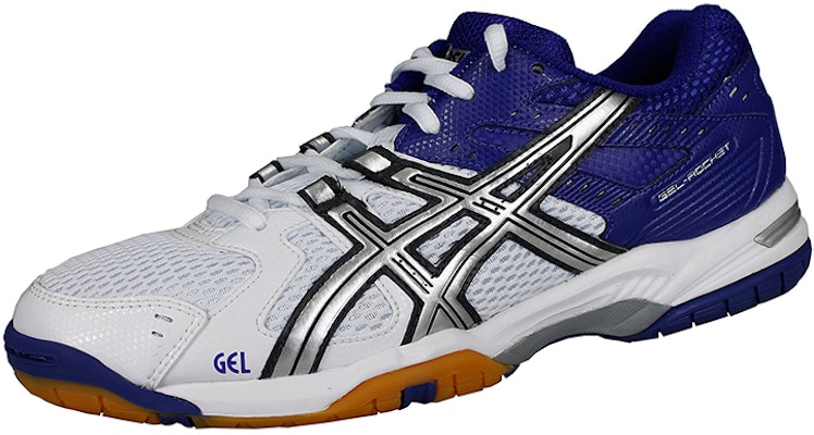 (Women) ASICS Gel-Rocket Low 'White Blue' B257N-0191 Order (Women) ASICS Gel-Rocket Low 'White Blue' B257N-0191