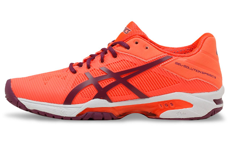 Buy Asics Gel-Solution Speed 3 低筒 跑步鞋 女款 橘紫色