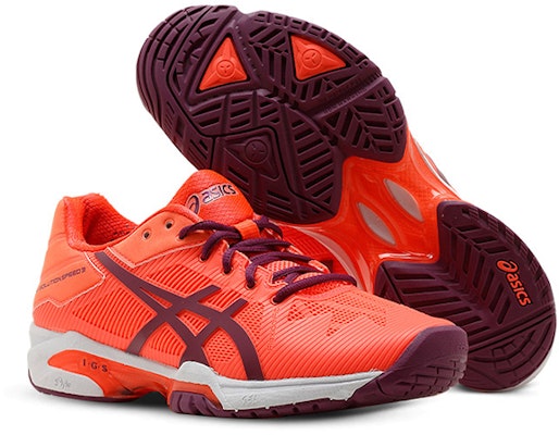 (W) ASICS Gel-Solution Speed 3 'Oren Ungu' E650N-0633 Shop (W) ASICS Gel-Solution Speed 3 'Oren Ungu' E650N-0633