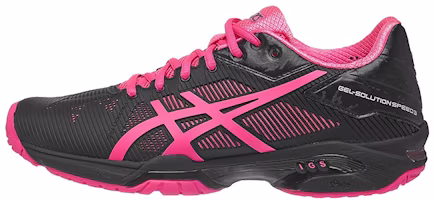 (Women) ASICS Gel-Solution Speed 3 /Pink 'Black' E650N-9020 (Women) ASICS Gel-Solution Speed 3 /Pink 'Black' E650N-9020